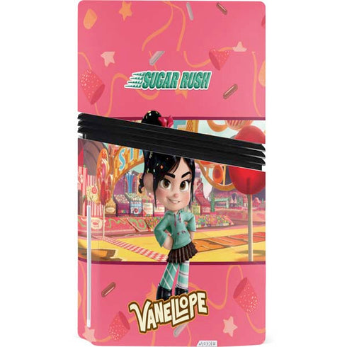 Disney Wreck-it Ralph Vanellope Sugar Rush PS5 Pro Disk Console Skin