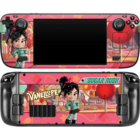 Disney Wreck-it Ralph Vanellope Sugar Rush Steam Deck Handheld Gaming Computer OLED Skin