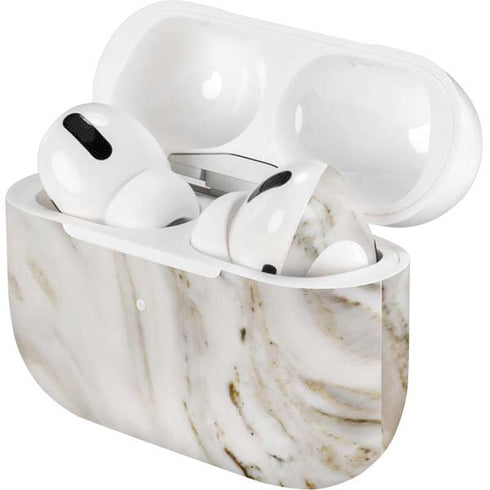 Vanilla Marble AirPods Skins