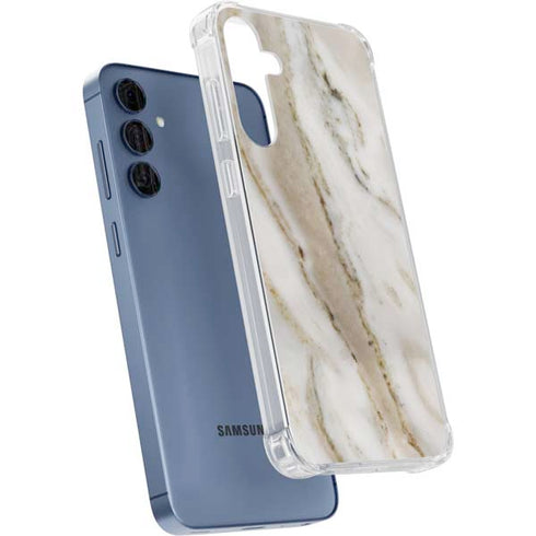 Vanilla Marble Galaxy A55 5G Clear Case