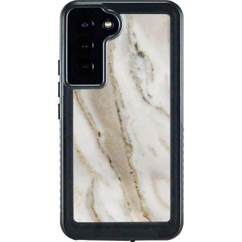 Vanilla Marble Galaxy S24 Plus Waterproof Case