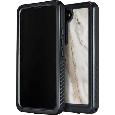 Vanilla Marble Galaxy S24 Waterproof Case