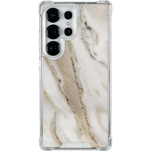 Vanilla Marble Galaxy S25 Ultra Clear Case