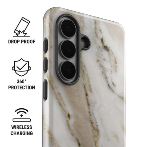Vanilla Marble Galaxy S26 Impact Case