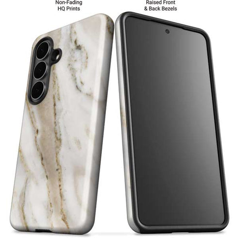 Vanilla Marble Galaxy S26 Impact Case