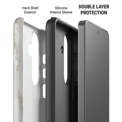 Vanilla Marble Galaxy S26 Plus Impact Case