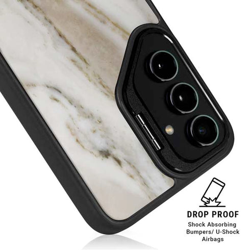 Vanilla Marble Galaxy S26 Ultra Kickstand Case