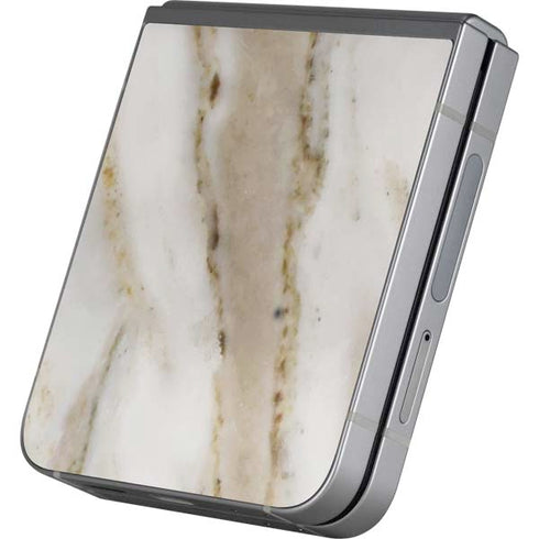 Vanilla Marble Galaxy Z Flip6 Skin