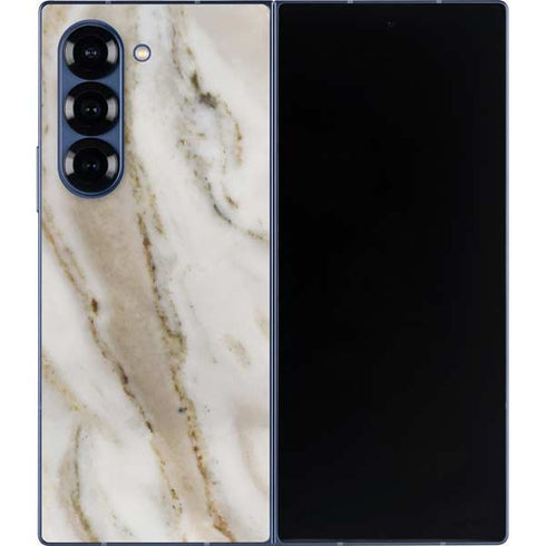 Vanilla Marble Galaxy Z Fold6 Skin
