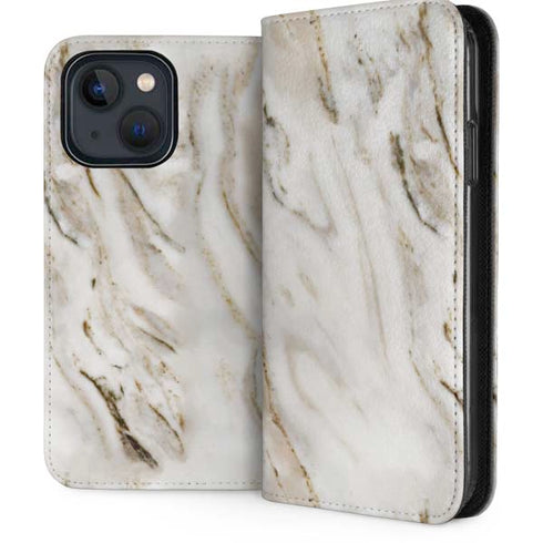 Vanilla Marble iPhone 13 Folio Case