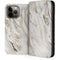 Vanilla Marble iPhone 13 Pro Max Folio Case