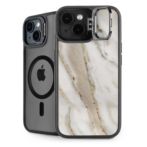 Vanilla Marble iPhone 14 Kickstand Case