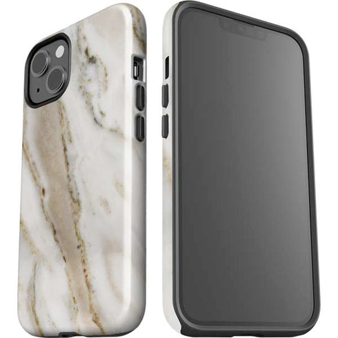 Vanilla Marble iPhone 15 Impact Case