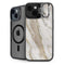 Vanilla Marble iPhone 15 Kickstand Case