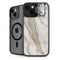 Vanilla Marble iPhone 15 Plus Kickstand Case