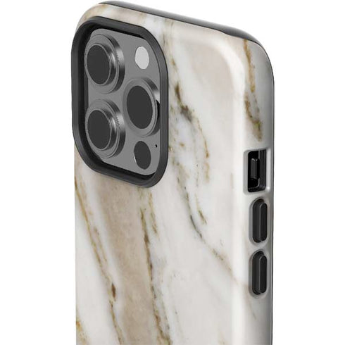 Vanilla Marble iPhone 15 Pro Impact Case