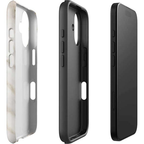 Vanilla Marble iPhone 16 Impact Case