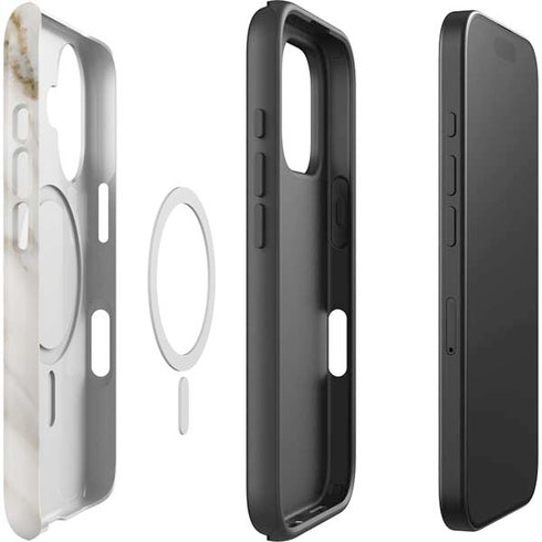 Vanilla Marble iPhone 16 Magsafe Impact Case