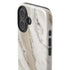 Vanilla Marble iPhone 16 Plus Impact Case