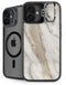 Vanilla Marble iPhone 16 Plus Kickstand Case