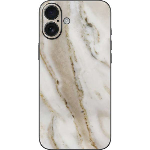 Vanilla Marble iPhone 16 Plus Skin