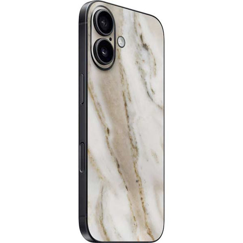 Vanilla Marble iPhone 16 Plus Skin
