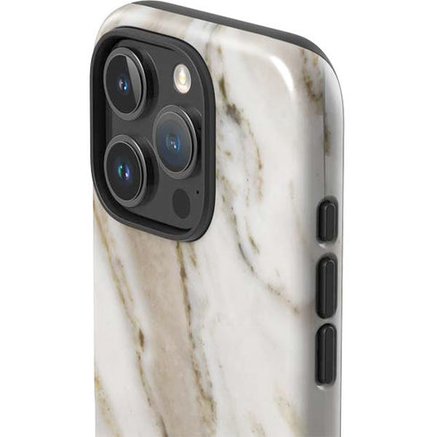 Vanilla Marble iPhone 16 Pro Impact Case