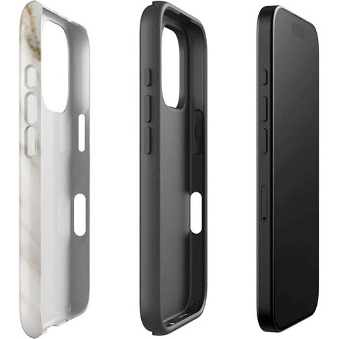 Vanilla Marble iPhone 16 Pro Impact Case