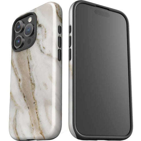 Vanilla Marble iPhone 16 Pro Impact Case