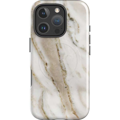 Vanilla Marble iPhone 16 Pro Magsafe Impact Case