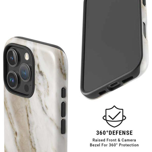 Vanilla Marble iPhone 16 Pro Magsafe Impact Case