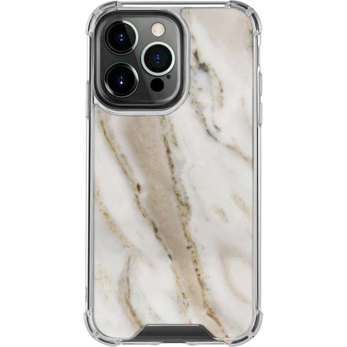 Vanilla Marble iPhone 16 Pro Max Clear Case