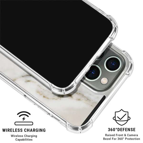 Vanilla Marble iPhone 16 Pro Max Clear Case