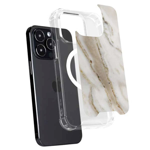 Vanilla Marble iPhone 16 Pro Max MagSafe Case