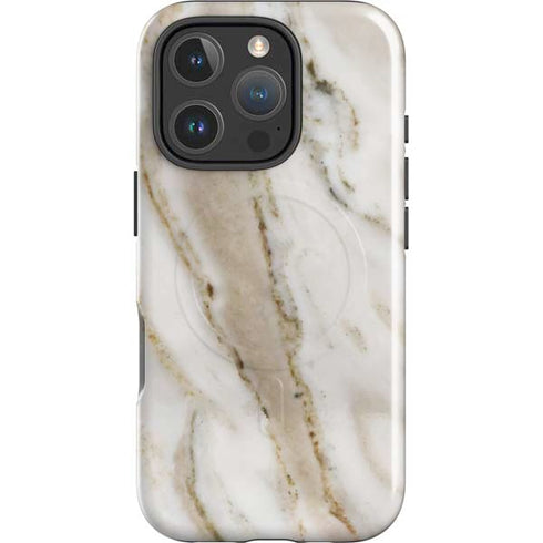 Vanilla Marble iPhone 16 Pro Max Magsafe Impact Case