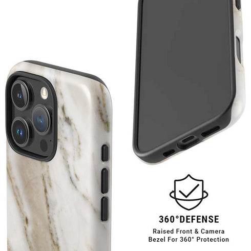 Vanilla Marble iPhone 16 Pro Max Magsafe Impact Case