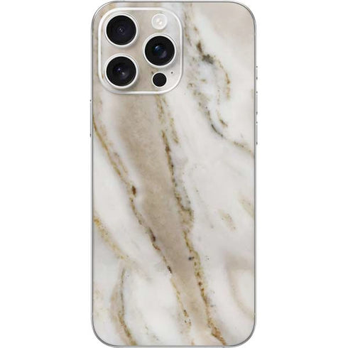 Vanilla Marble iPhone 16 Pro Max Skin