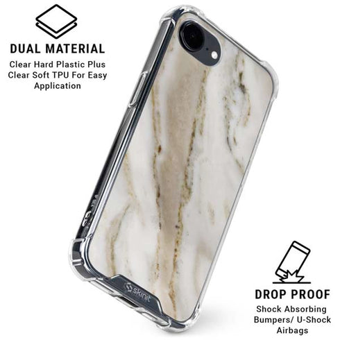 Vanilla Marble iPhone 16e Clear Case