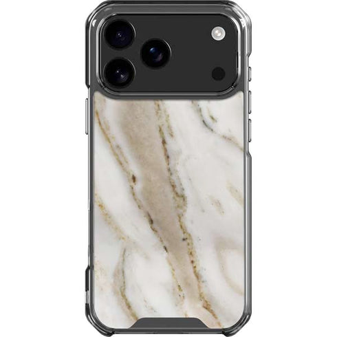 Vanilla Marble iPhone 18 Pro Max Clear Case