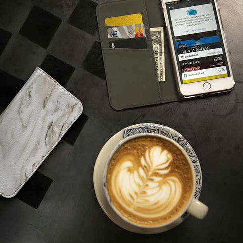 Vanilla Marble iPhone 7 Folio Case