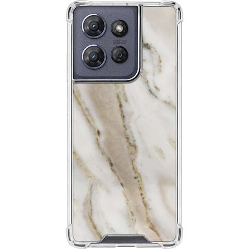 Vanilla Marble Moto G 5G (2025) Clear Case