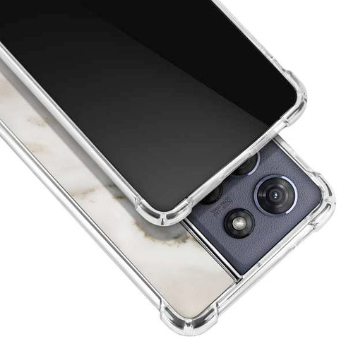 Vanilla Marble Moto G 5G (2025) Clear Case