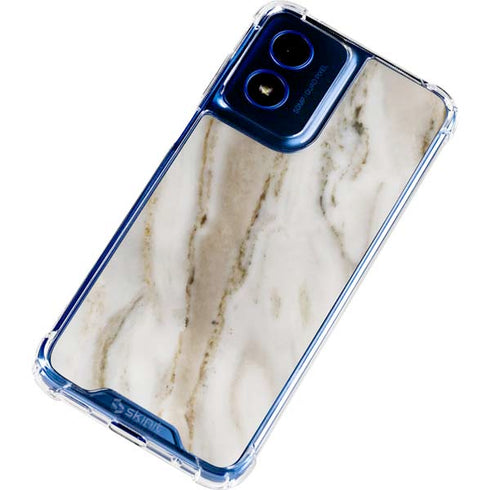 Vanilla Marble Moto G 5G (2024) Clear Case