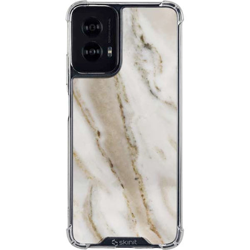 Vanilla Marble Moto G Power 5G (2024) Clear Case