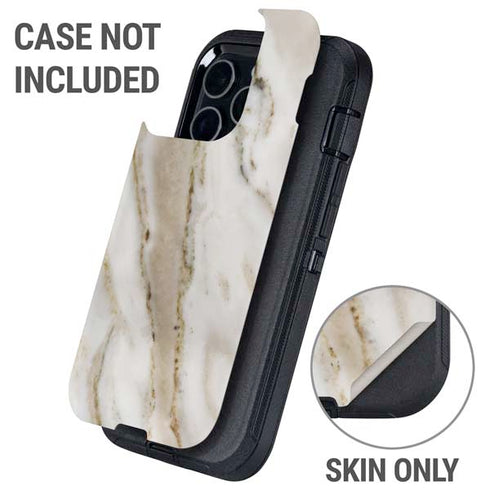 Vanilla Marble Otterbox Defender iPhone Skin