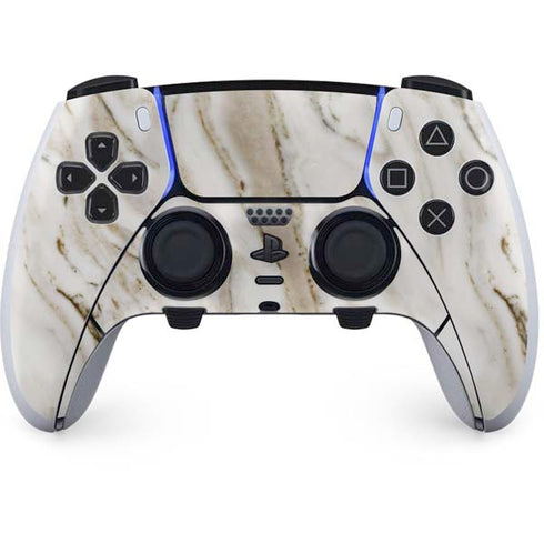 Vanilla Marble PS5 DualSense Edge Pro Controller Skin