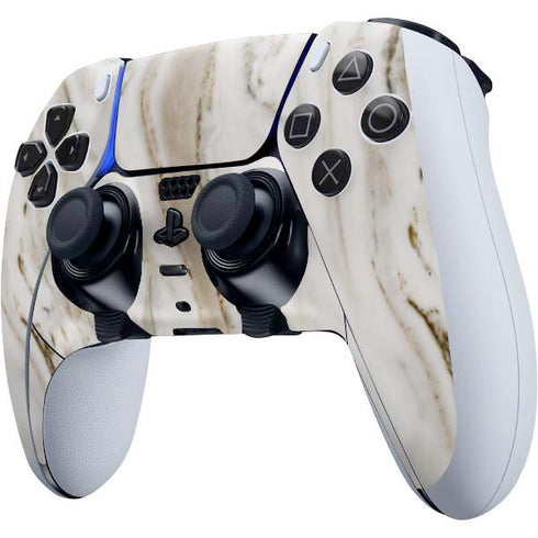 Vanilla Marble PS5 DualSense Edge Pro Controller Skin