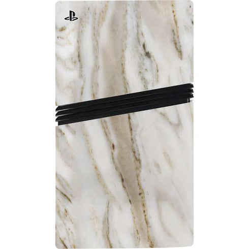 Vanilla Marble PS5 Pro Disk Bundle Skin