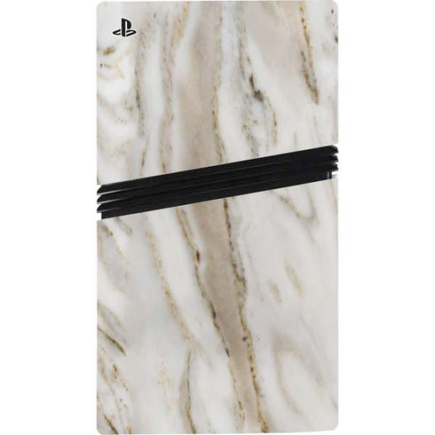 Vanilla Marble PS5 Pro Disk Console Skin