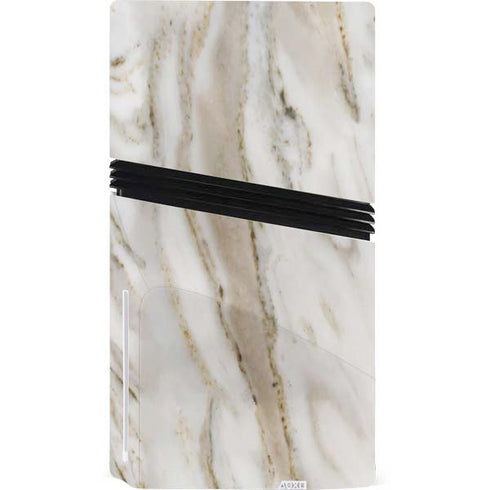 Vanilla Marble PS5 Pro Disk Console Skin